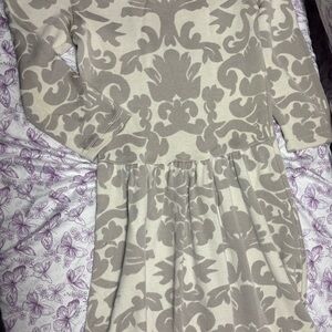 Bar III Beige and Grey Dress